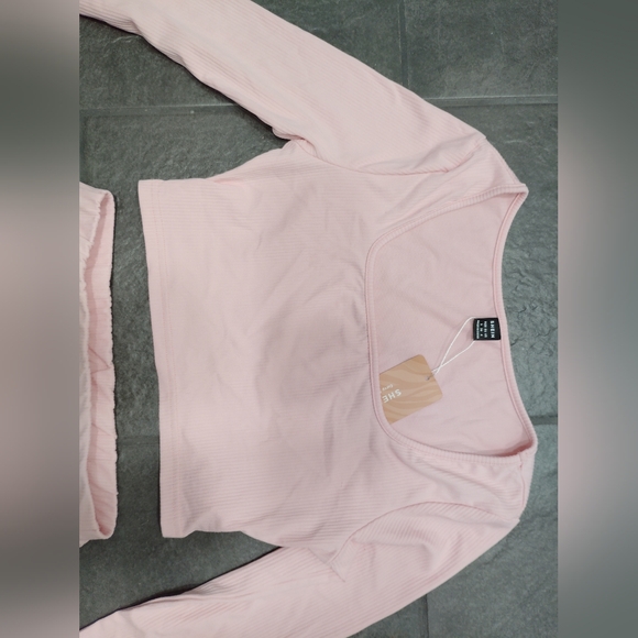 Shein 2 piece top and skirt Pink S - Picture 3 of 6